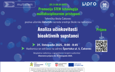 Poziv na radionicu “Analiza učinkovitosti bioaktivnih supstanci”